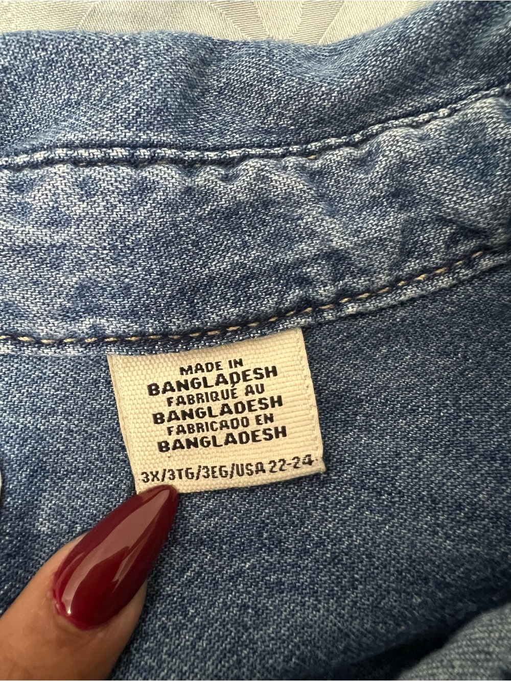 Levi's blue western Classic Indigo Denim Shirt 3X - Picture 6 of 14